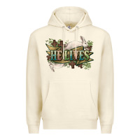 Sandshell He lives Easter Premium Hoodie - NancyCooperArtShop