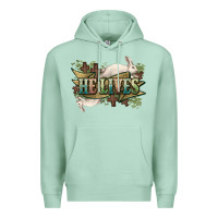 Seafoam He lives Easter Premium Hoodie - NancyCooperArtShop