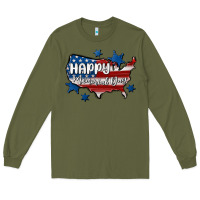 Army Green happy memorial day usa Long Sleeve Tee - MaliasSmallBusiness