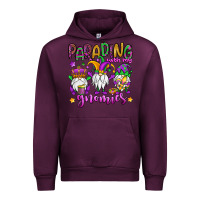 Mauve Wine parading with my gnomies Urban Hoodie - OliviaCreatesArt