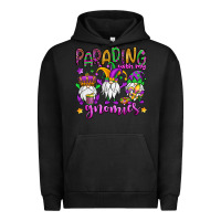 Pigment Black parading with my gnomies Urban Hoodie - OliviaCreatesArt
