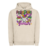 Pigment French Oak parading with my gnomies Urban Hoodie - OliviaCreatesArt