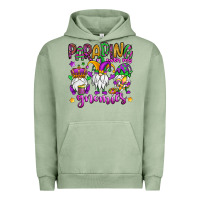 Pigment Oil Green parading with my gnomies Urban Hoodie - OliviaCreatesArt