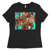 Black ho ho ho gnome Ladies Tee - JahusDesignShop