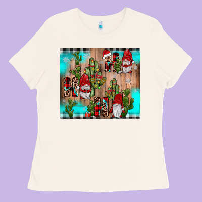 Ho Ho Ho Gnome Ladies Tee Designed By Jahusdesignshop