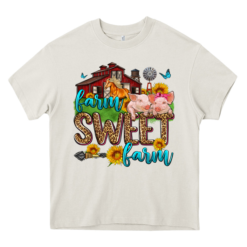 Farm Sweet Farm Heavy Core Tee by Zillion Design Studio | Teevron