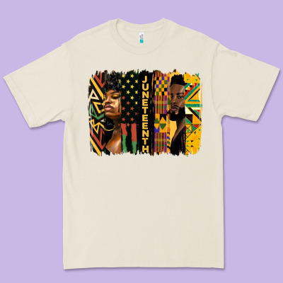Juneteenth Brush Stroke Premium Tee Designed By Hra Design Shop