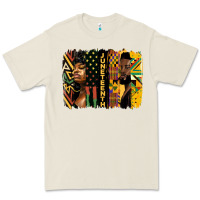 Bone juneteenth brush stroke Premium Tee - HRA Design Shop