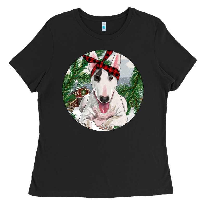 Bull Terrier And Farm Ladies Tee by RanaPortraitStore | Teevron