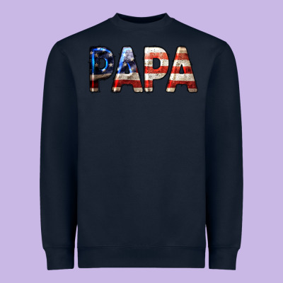 American Papa Heavyweight Sweatshirt Designed By Lillyallendesigns