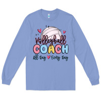 Colony Blue volleyball coach all day every day Long Sleeve Tee - MaliasSmallBusiness
