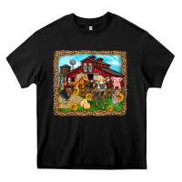 Black farm life Heavy Core Tee - Zillion Design Studio