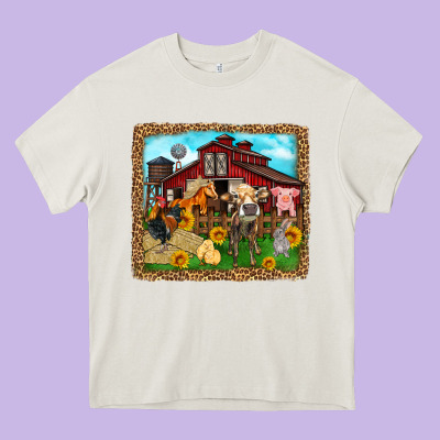 Farm Life Heavy Core Tee Designed By Zillion Design Studio