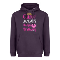 Plum Queen Was Born İn January Happy Birthday Heavyweight Hoodie - Bettercallsaul