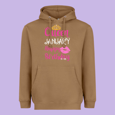Queen Was Born İn January Happy Birthday Heavyweight Hoodie Designed By Bettercallsaul