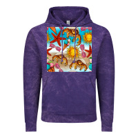 Cloud Purple beach seamless pattern Vintage Hoodie - BundleAndBundleShop