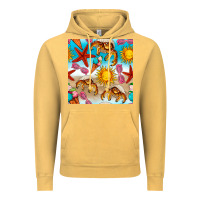 Vintage Mustard beach seamless pattern Vintage Hoodie - BundleAndBundleShop