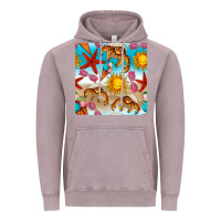 Vintage Zinc beach seamless pattern Vintage Hoodie - BundleAndBundleShop