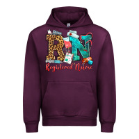 Mauve Wine registered nurse Urban Hoodie - OliviaCreatesArt