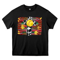 Black softball cross serape leopard background Heavy Core Tee - RanaPortraitStore