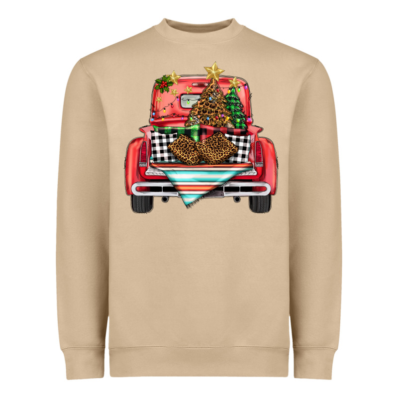 Christmas Truck Heavyweight Sweatshirt by BarkalooDesign | Teevron