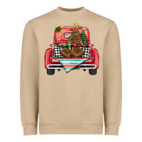 Mushroom Christmas truck Heavyweight Sweatshirt - BarkalooDesign