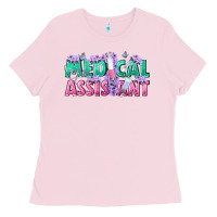 Bubblegum Pink medical assistant Ladies Tee - texasbilliewilder