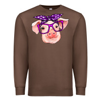 Chestnut pig with bandana Premium Sweatshirt - RanaPortraitStore