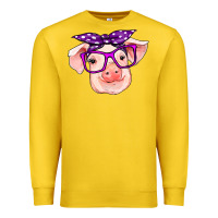 Lemon pig with bandana Premium Sweatshirt - RanaPortraitStore