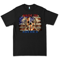 Black Made in America 4th of july Premium Tee - CowGirlArtShop