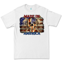 White Made in America 4th of july Premium Tee - CowGirlArtShop