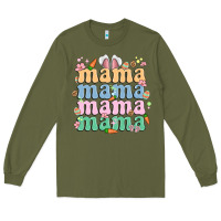 Army Green easter mama Long Sleeve Tee - MaliasSmallBusiness