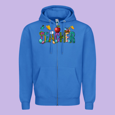 Eastern Teacher Zipper Hoodie Designed By Bundleandbundleshop