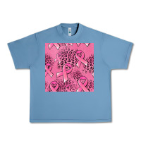 Pebble Blue breast cancer seamless pattern Urban Heavy Tee - Jasminsmagicworld