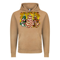 Vintage Camel christmas tree cake and christmas pattern ado Vintage Hoodie - AdoDesignShop