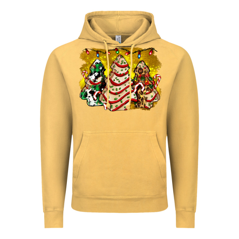 Christmas Tree Cake And Christmas Pattern Ado Vintage Hoodie by AdoDesignShop | Teevron