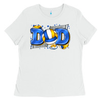 White dad volleyball Ladies Tee - Zillion Design Studio