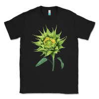 Black sun fill green green sunflower Classic Tee - LillyAllenDesigns