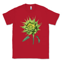 Red sun fill green green sunflower Classic Tee - LillyAllenDesigns