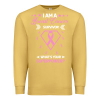 Antique Gold I am a Breast Cancer Survivor What is Your Superpower Premium Sweatshirt - Bettercallsaul