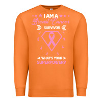 Carrot I am a Breast Cancer Survivor What is Your Superpower Premium Sweatshirt - Bettercallsaul