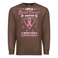 Chestnut I am a Breast Cancer Survivor What is Your Superpower Premium Sweatshirt - Bettercallsaul
