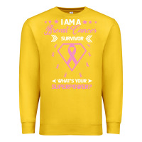 Lemon I am a Breast Cancer Survivor What is Your Superpower Premium Sweatshirt - Bettercallsaul