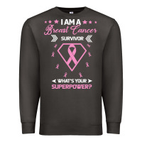 Smoke I am a Breast Cancer Survivor What is Your Superpower Premium Sweatshirt - Bettercallsaul