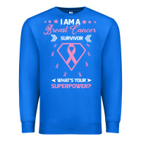 True Royal I am a Breast Cancer Survivor What is Your Superpower Premium Sweatshirt - Bettercallsaul