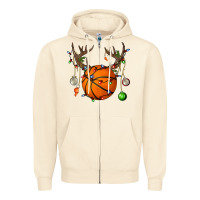 Sandshell Basketball Horn Christmas Zipper Hoodie - BundleAndBundleShop