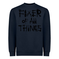 Navy Fixer Of All Things Heavyweight Sweatshirt - LillyAllenDesigns