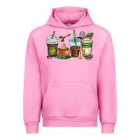 Fuchsia Pink lawyer coffee cups Urban Hoodie - OliviaCreatesArt