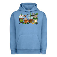 Pigment Pebble Blue lawyer coffee cups Urban Hoodie - OliviaCreatesArt