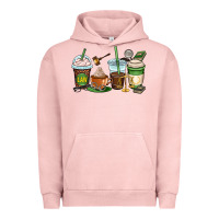 Pigment Salmon lawyer coffee cups Urban Hoodie - OliviaCreatesArt